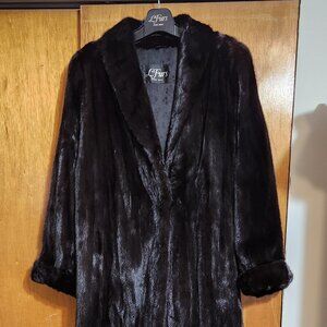 Full-length mink coat